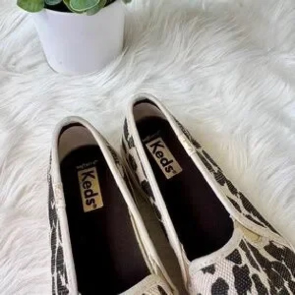 Keds Double Decker Animal Print Leopard Canvas Slip-On Sneakers – Size 7 - Picture 7 of 13
